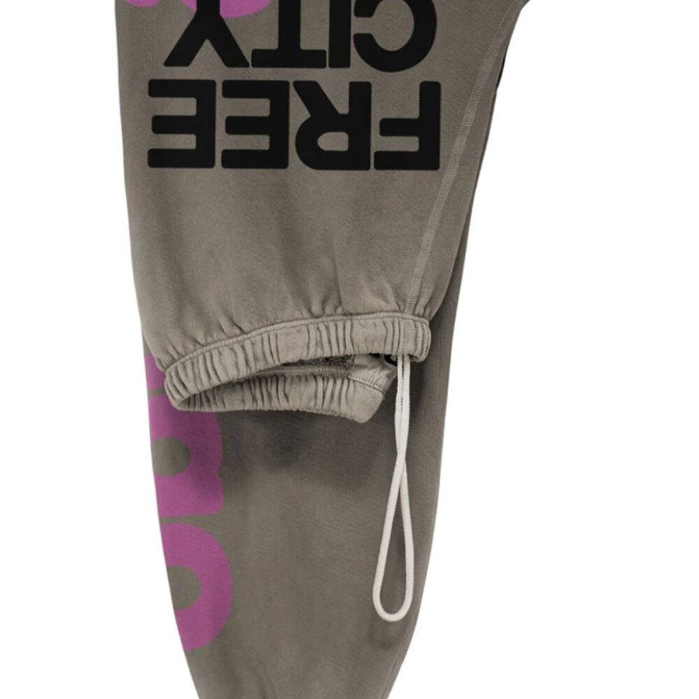 FREECITY Lets Go Gray 'Bears Paw' Sweatpants Size XS